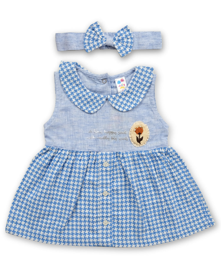 JELLY JOY Girls Sleeveless Checked Frock Dresses