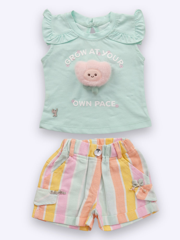 Baby's Day Girls Top and Shorts