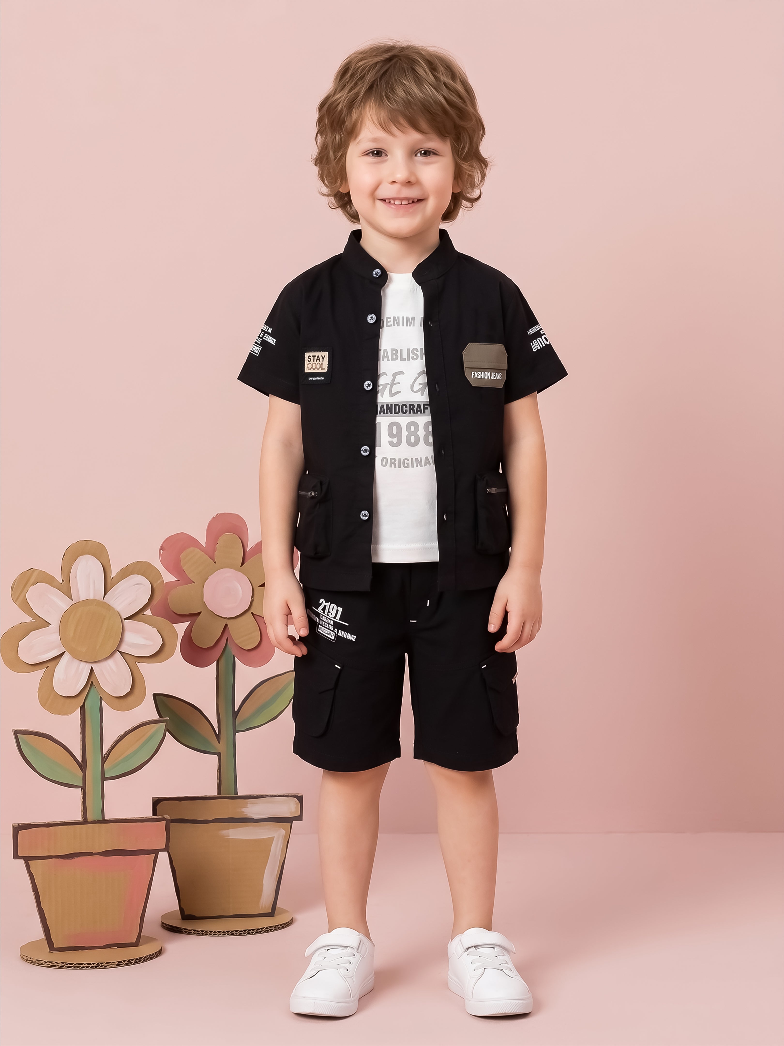 Casual & Party Wear 3-piece Clothing Set for Boys