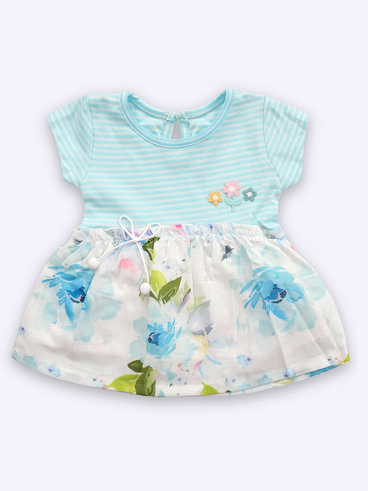 KIKO Baby Girls Floral Printed Pure Cotton Dresses
