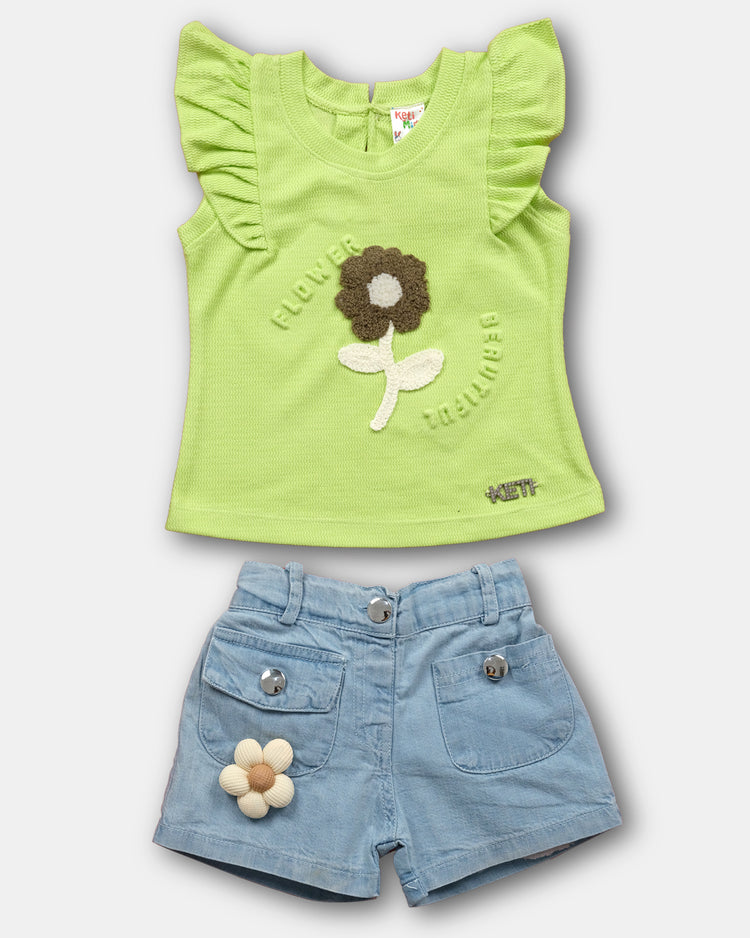 KETI MINI Tops and Bottoms Baby Girl Clotheing set