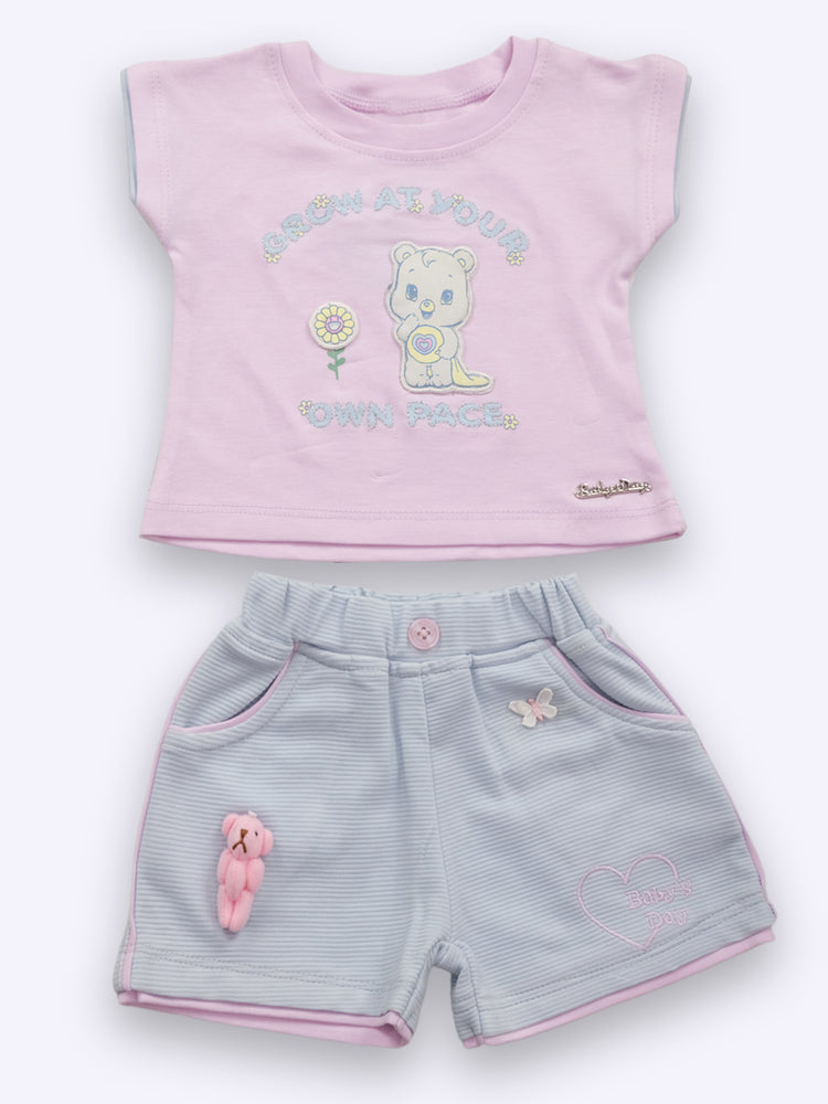 Baby's Day Cotton Top & Shorts Hot Pant