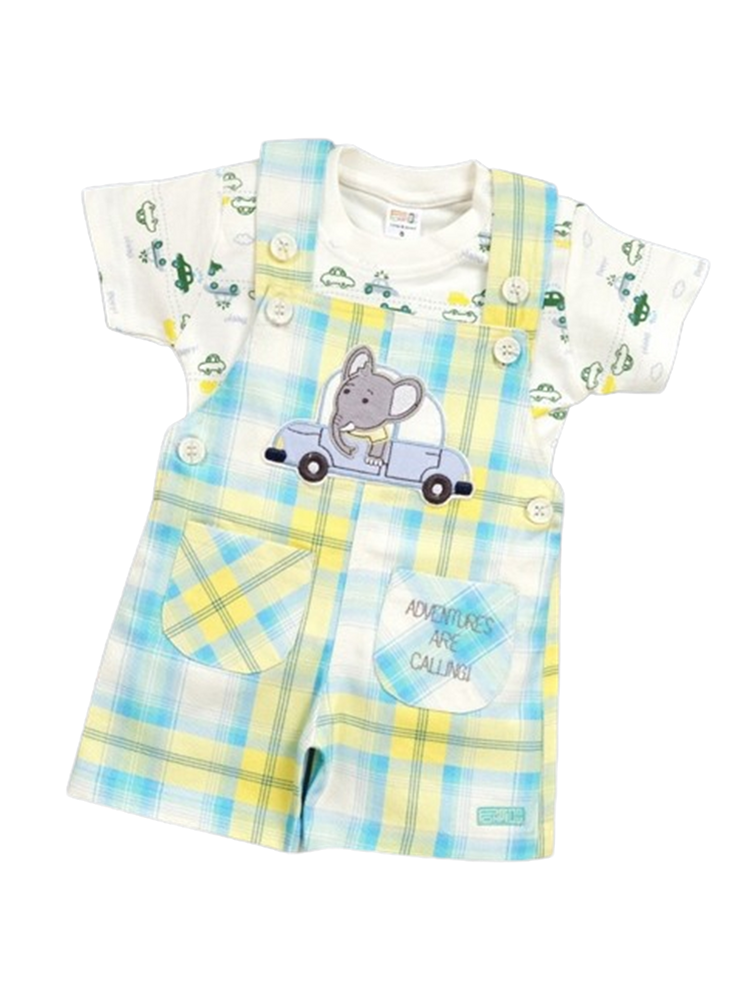 Pompidou Printed Full Sleeves Rompers For Baby Boys