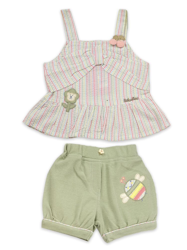 BABY'S DAY Sleeveless Pure Cotton Top With Shorts