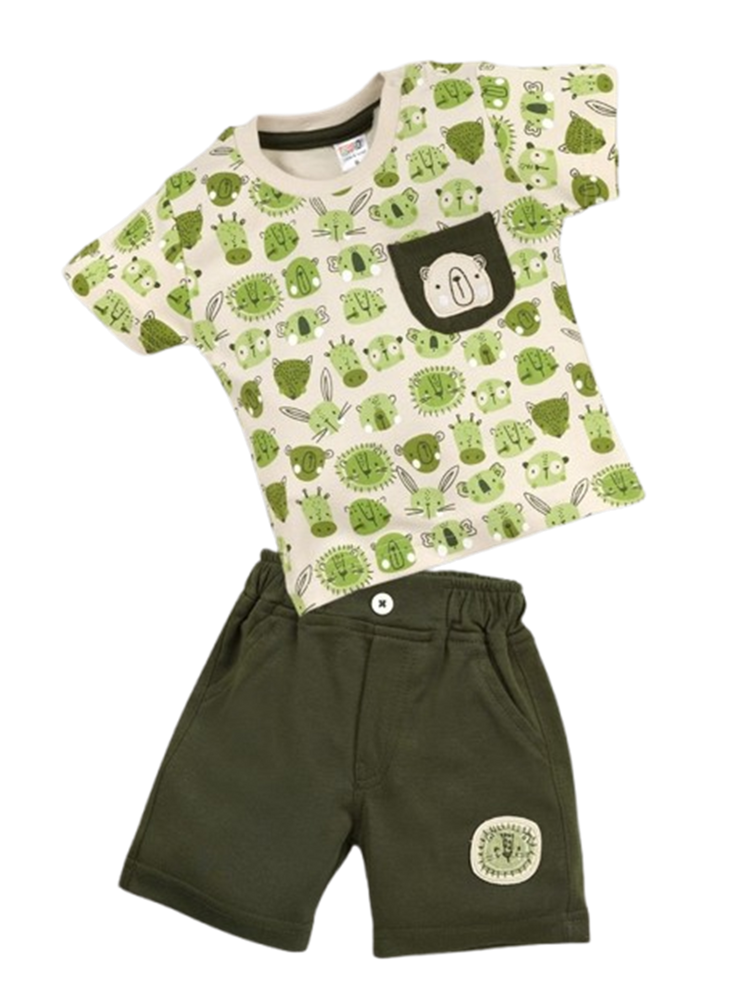 Pompidou Baby Boys Casual Shirt with Shorts