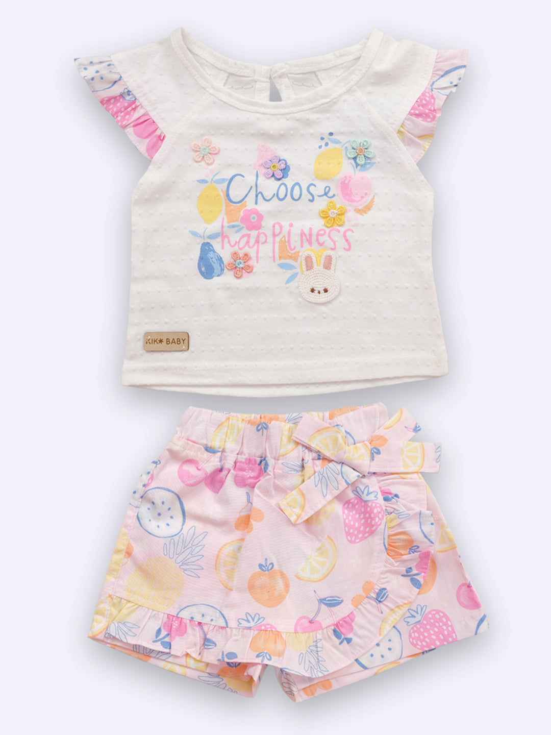 KIKO Printed Sleeveless Top and Shorts