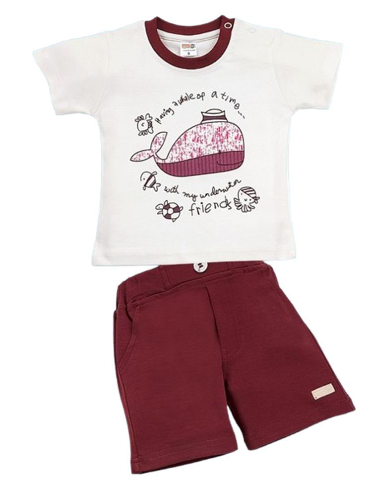 Pompidou Baby Boys Casual Shirt with Shorts