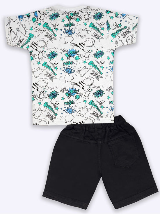 Choo choo baby boy T-shirt and shorts