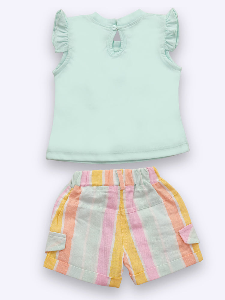 Baby's Day Girls Top and Shorts