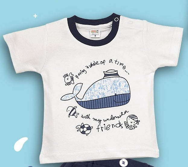 Pompidou Baby Boys Casual Shirt with Shorts