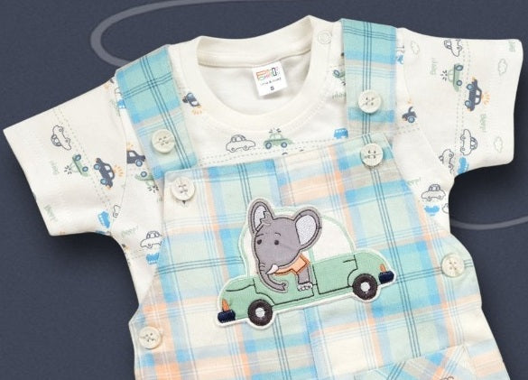 Pompidou Printed Full Sleeves Rompers For Baby Boys