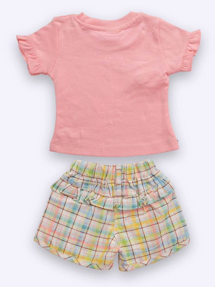 Baby's Day Girls Cotton Top with Shorts