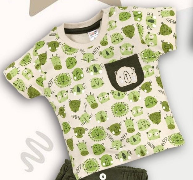 Pompidou Baby Boys Casual Shirt with Shorts