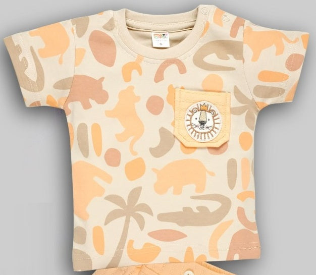 Pompidou Baby Boys Casual Shirt with Shorts
