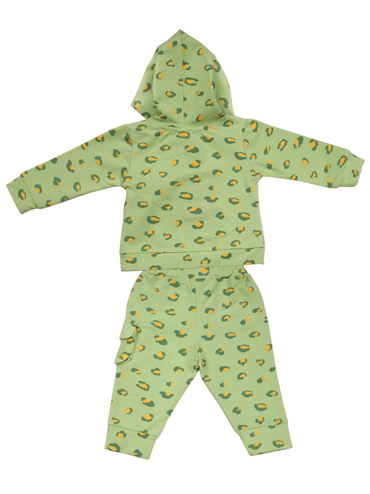 Girl Hooded Pure Cotton Clothing Set