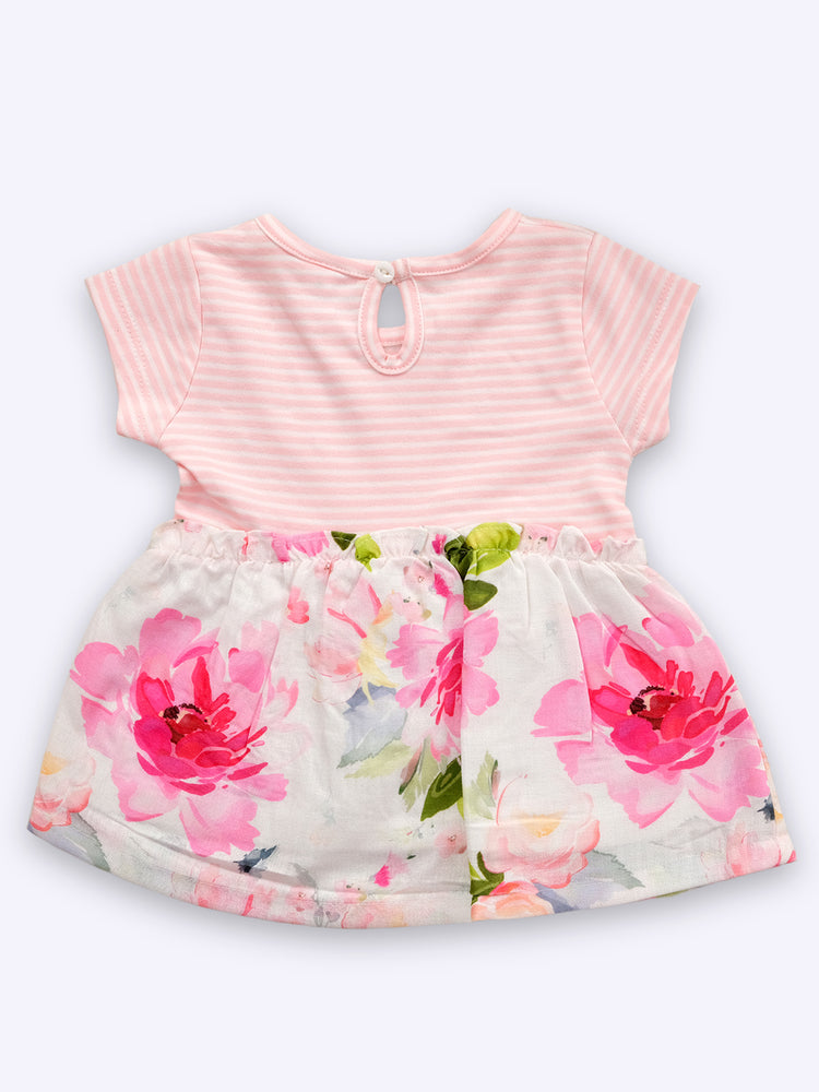 KIKO Baby Girls Floral Printed Pure Cotton Dresses
