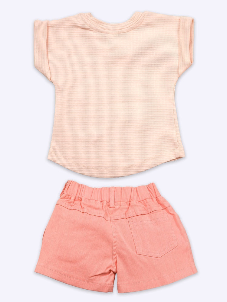 KETI MINI HD Printed Pure Cotton Top With Shorts Clothing Set