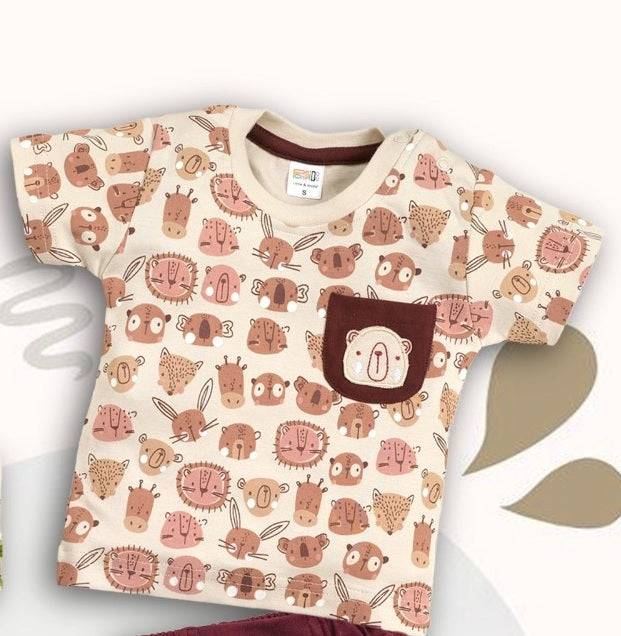Pompidou Baby Boys Casual Shirt with Shorts