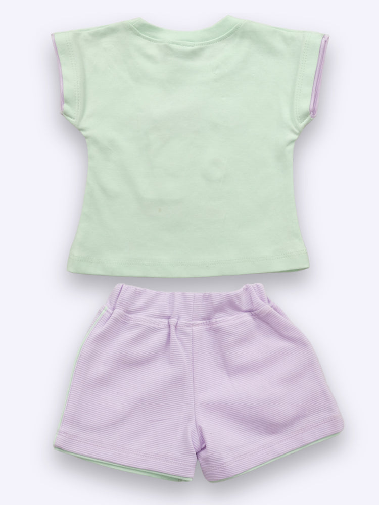 Baby's Day Cotton Top & Shorts Hot Pant