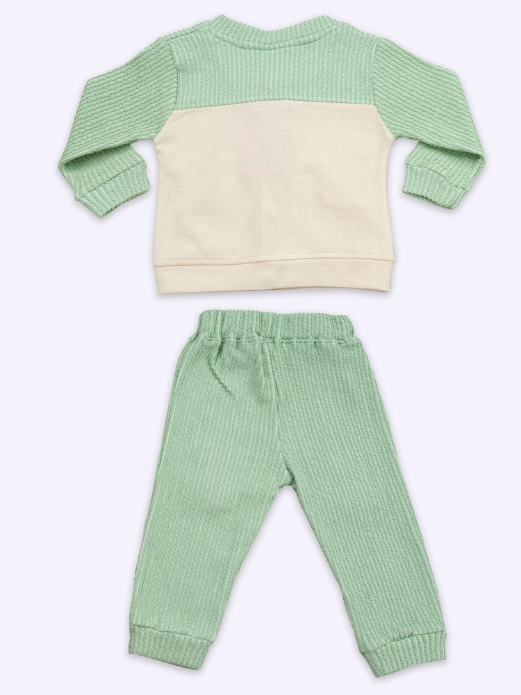 Baby's Day Girls Pure Cotton Shirt With Joggers