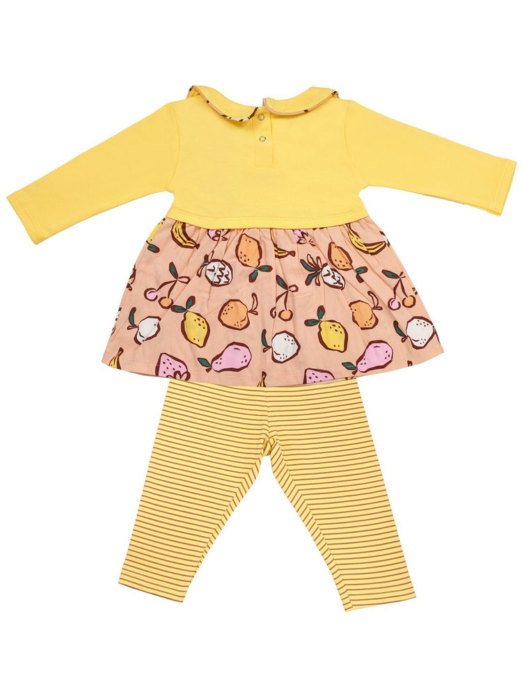 Girls Printed Top with Leggings