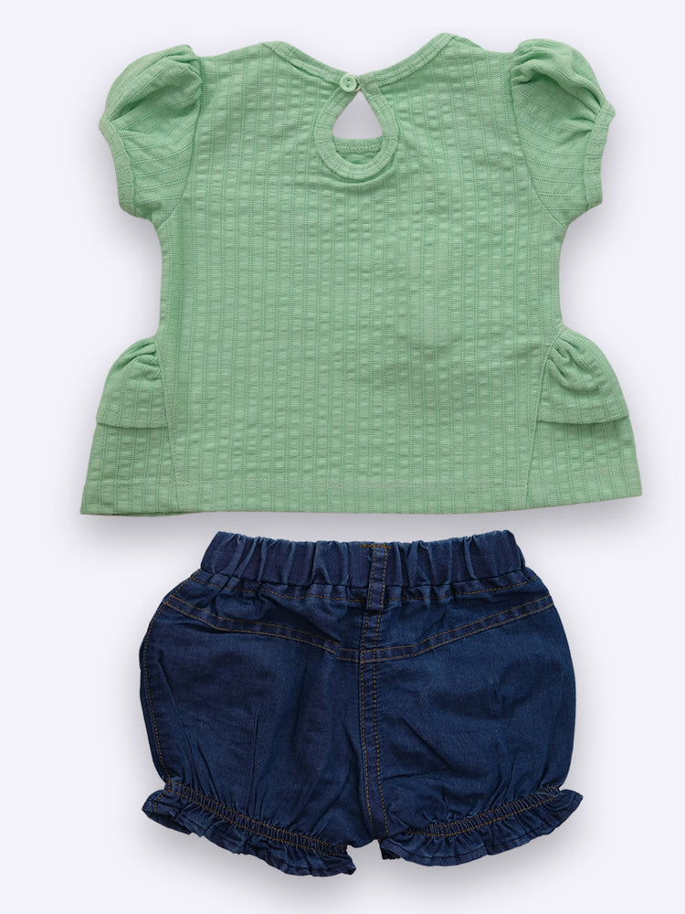 Baby's Day Girls Cotton Top and Shorts