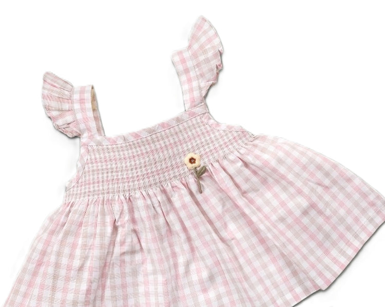 Memeko Girls Sleeveless Pure Cotton Top With Shorts