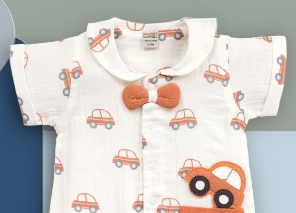 Pompidou Full Sleeves Rompers For Baby Boys