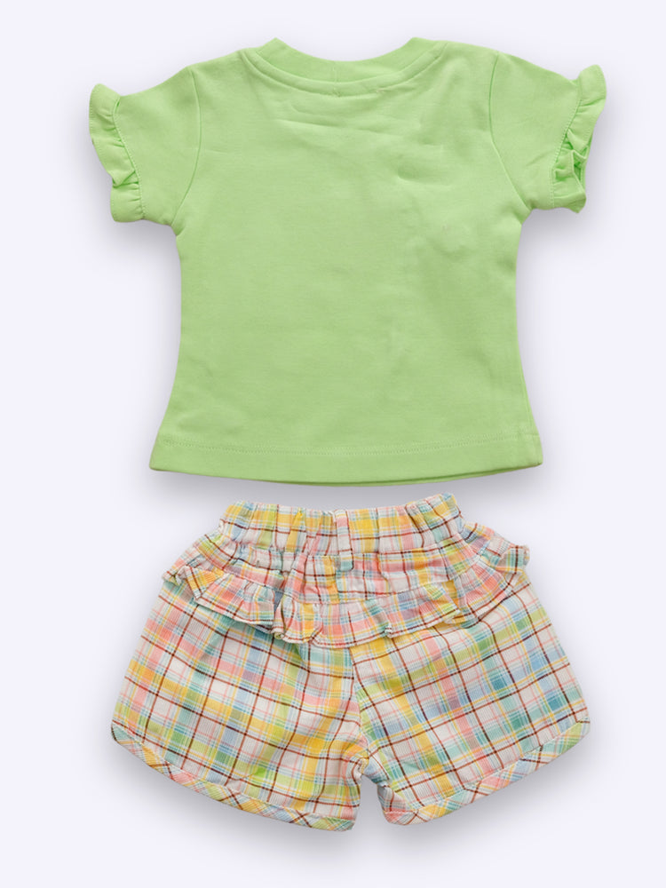 Baby's Day Girls Cotton Top with Shorts
