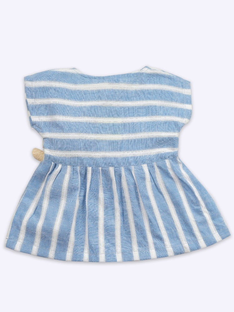 JELLY JOY Baby Girls Striped Cotton A-Line Dress