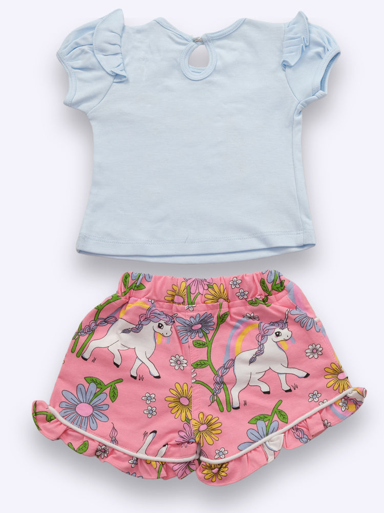 Baby's Day Girls Cotton Top and Bottom