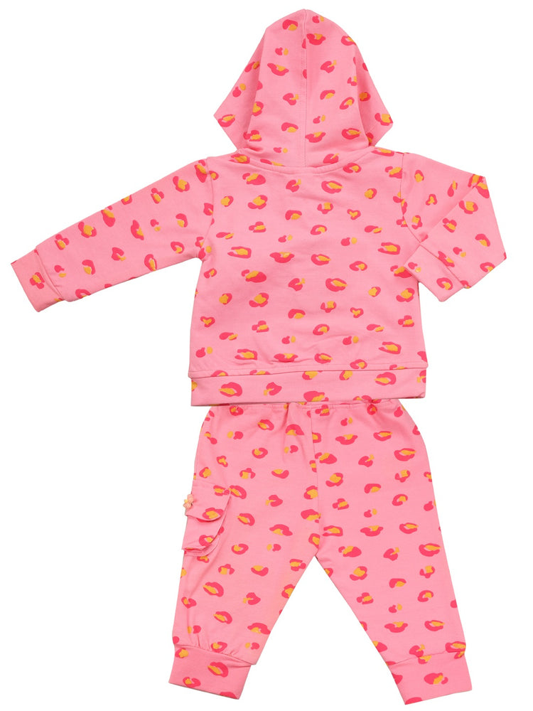 Girl Hooded Pure Cotton Clothing Set
