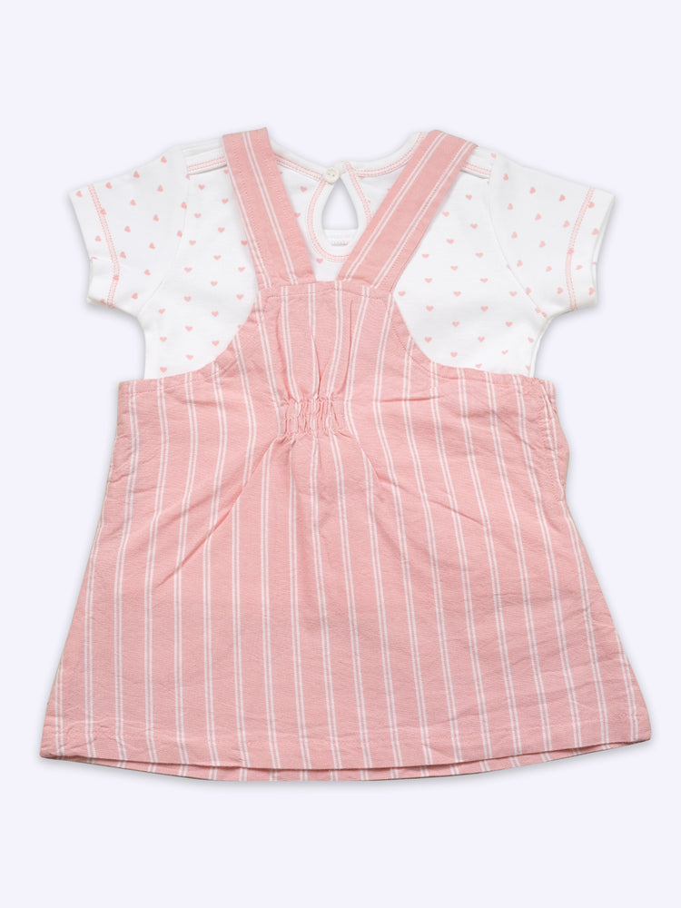 BABY'S DAY Top With Dungaree Dresses with Panty