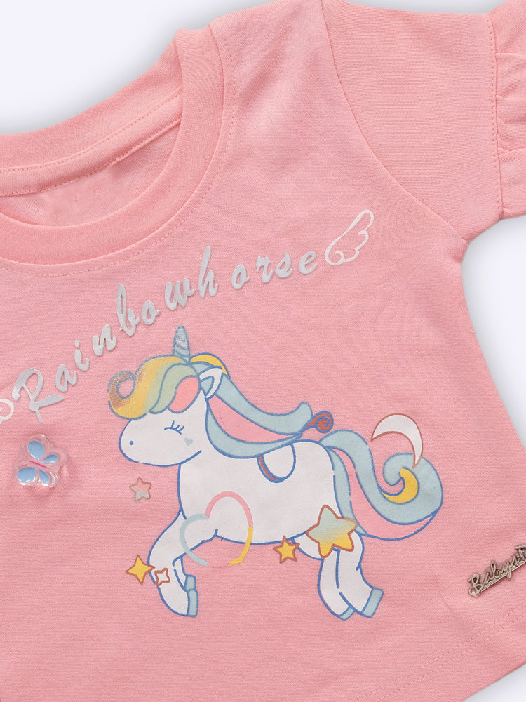 Baby's Day Girls Cotton Top with Shorts