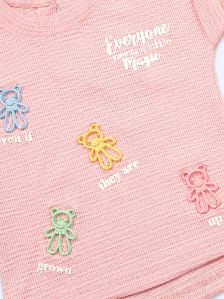 Baby Girl Pure Cotton Top With Shorts clothing Set
