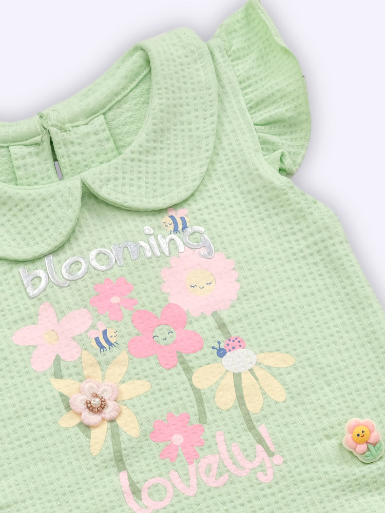Baby's Day Girls Cotton Top with Shorts