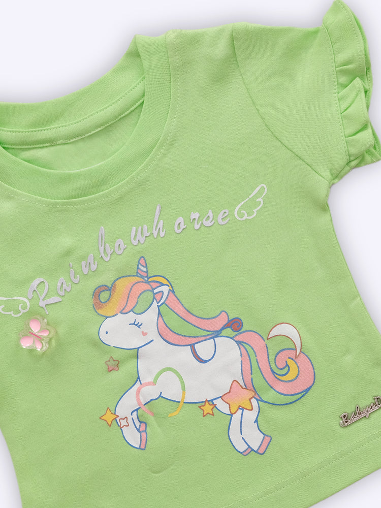 Baby's Day Girls Cotton Top with Shorts