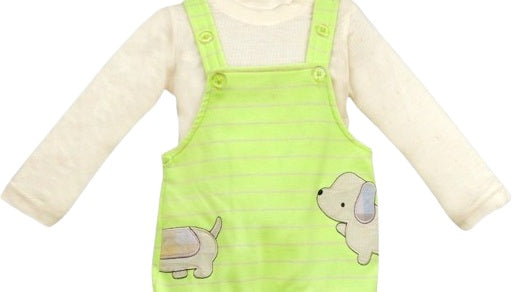 Pompidou Full Sleeves Dungree For Baby Boys