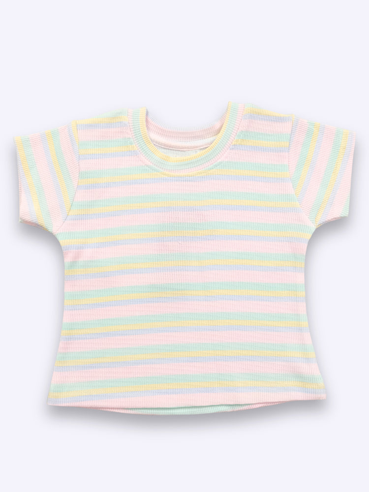 KETIMINI Dungaree For Baby Girls Striped Cotton Blend