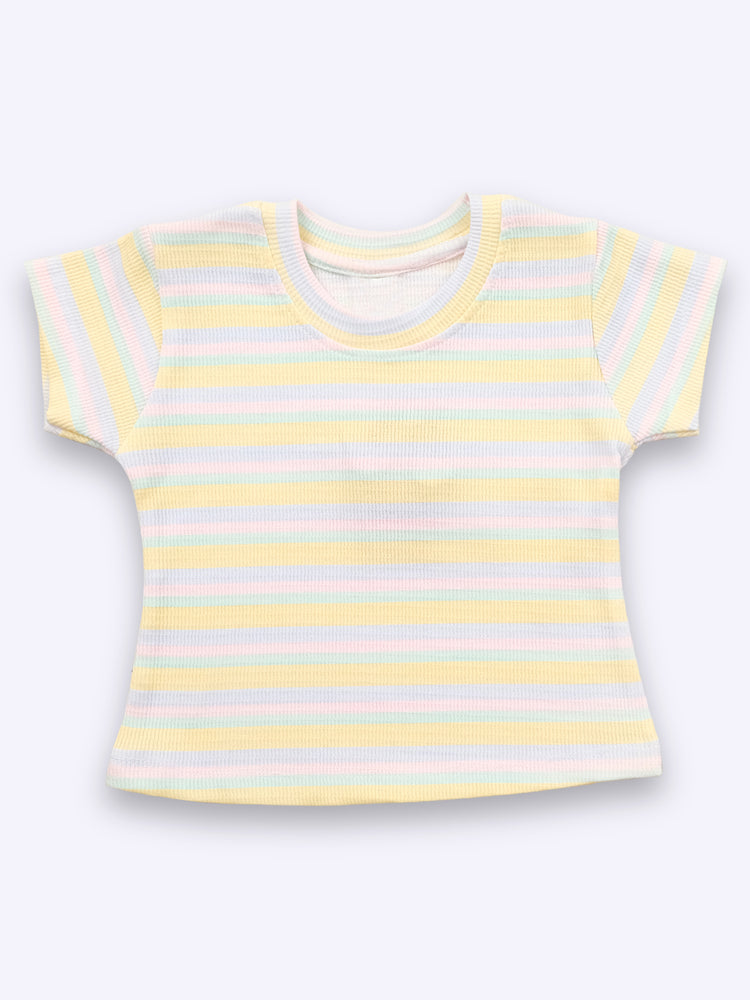 KETIMINI Dungaree For Baby Girls Striped Cotton Blend