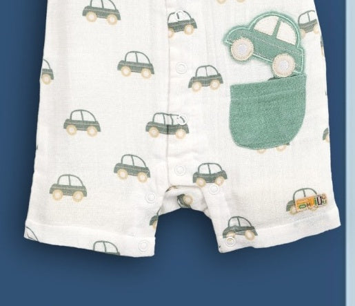 Pompidou Full Sleeves Rompers For Baby Boys