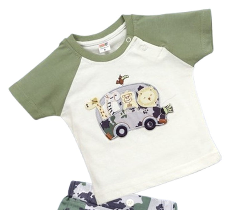 Pompidou Baby Boys Casual Shirt with Shorts
