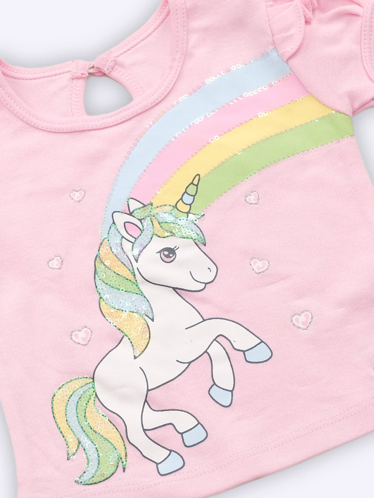 Baby's Day Girls Cotton Top and Bottom