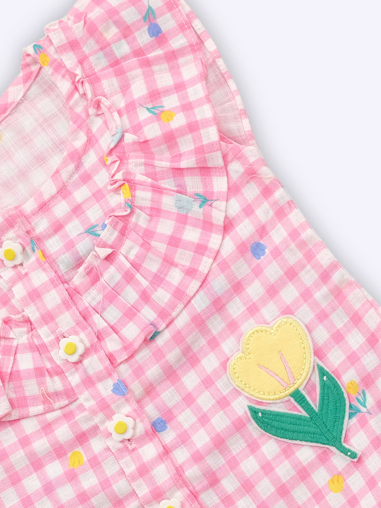 Baby's Day Girls Pure Cotton Top and Shorts