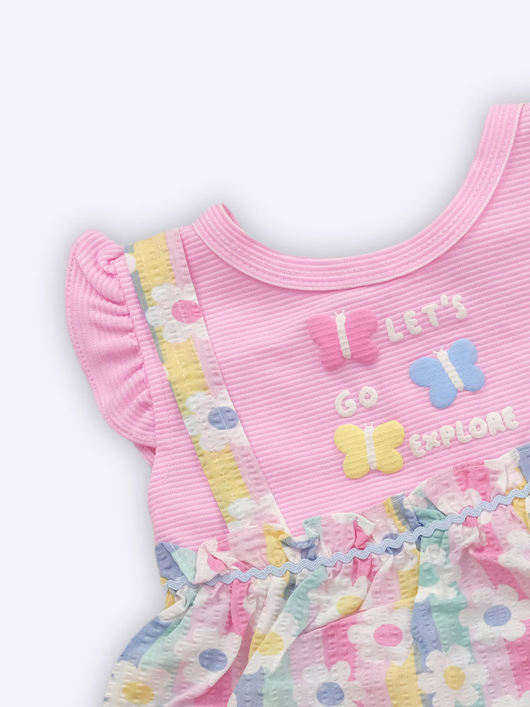 KIKO Cotton Dunagree Set for New Born Baby