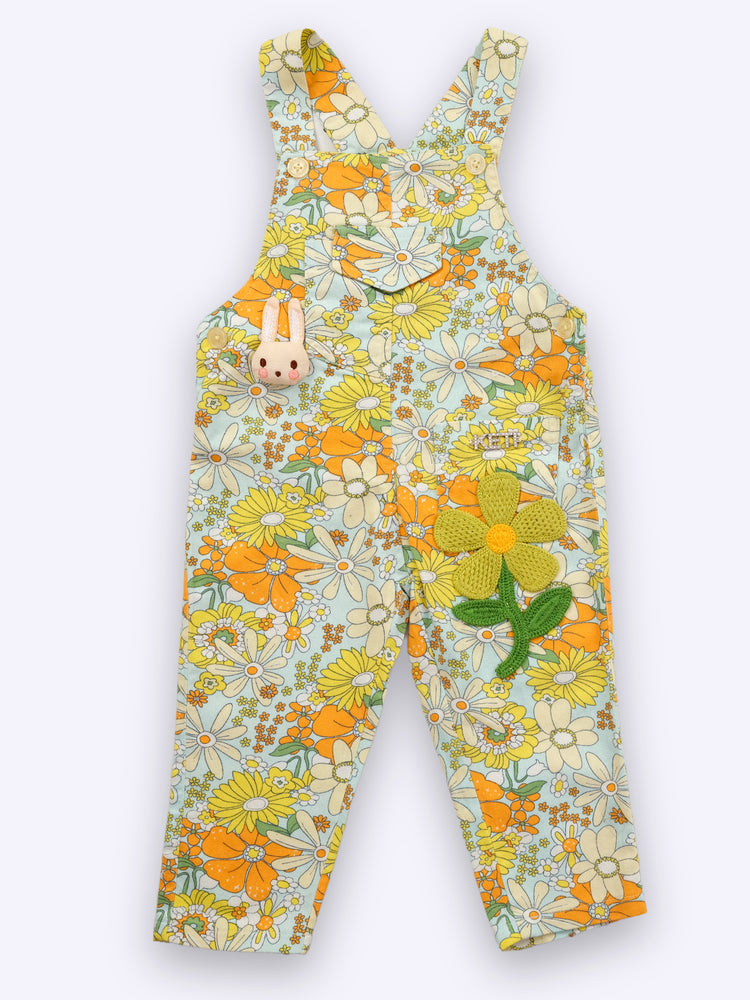 KETI MINI Romper For Girls Casual Floral Print