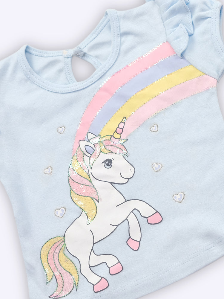 Baby's Day Girls Cotton Top and Bottom