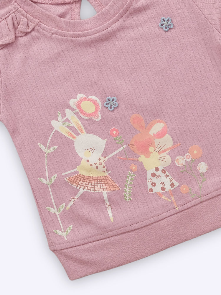 Baby's Day Girls Top and Denim Shorts