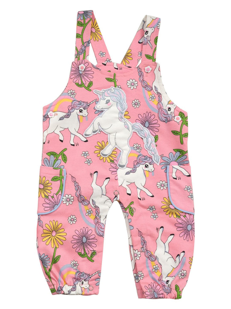 Baby Full Sleeve Top and Dungaree Romper Set