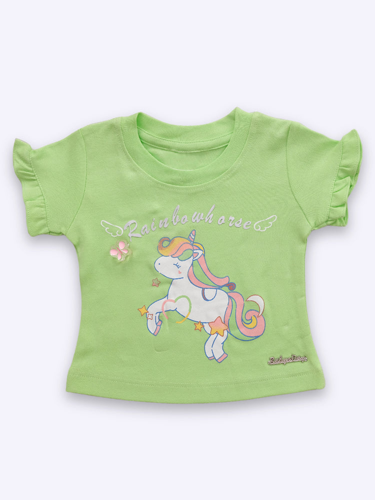 Baby's Day Girls Cotton Top with Shorts